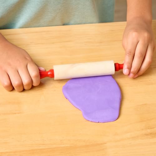 Colorations Natural Wood Rolling Pins for Kids, Set of 6, Ages 3+, PreK+ - size: regular