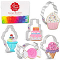 Ann Clark Candy and Sweets Cookie Cutters Set of 5, Made in USA - style: Dessert Set, 5-pc.