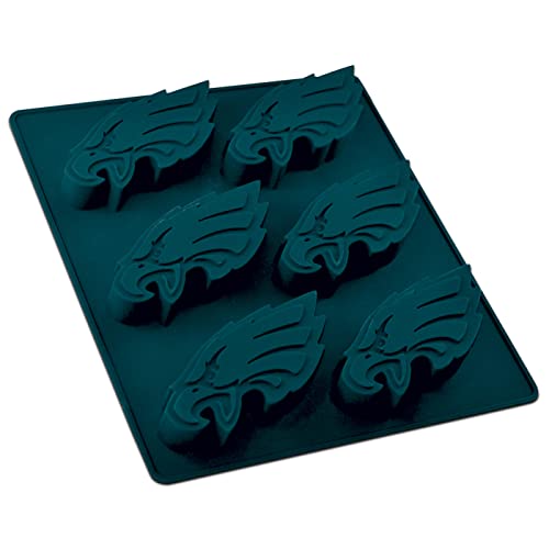 MasterPieces Game Day - FanPans NFL Philadelphia Eagles Silicone Muffin Pan - Dishwasher Safe - style: Philadelphia Eagles
