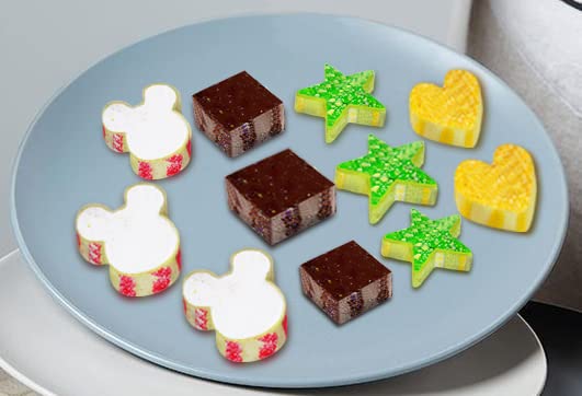 Metal Cookie Cutters Set - Square, Heart, Star - 12Pieces Cookie Cutters - Fruit Cutter, Polymer Clay Cutters Cookie Cutter Set for Kitchen Baking - style: 12 Heart Square Star
