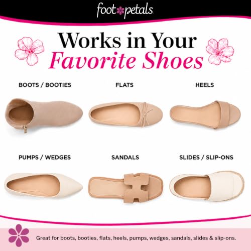 Foot Petals Ball of Foot Cushions, Metatarsal Pad, Lasting Comfort Relief, Prevent Toe Sliding, Overhang, Women's Heels - color: Khaki, style: 1 pair