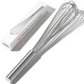OYV 18/10 Stainless Steel Large Whisk, 17-Inch Heavy-Duty Kitchen Whisk - size: 17 inch silver