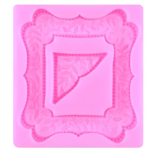 Mujiang Photo Frame Fondant Mold Picture Frames Silicone Molds Set Of 4 - color: Style BB