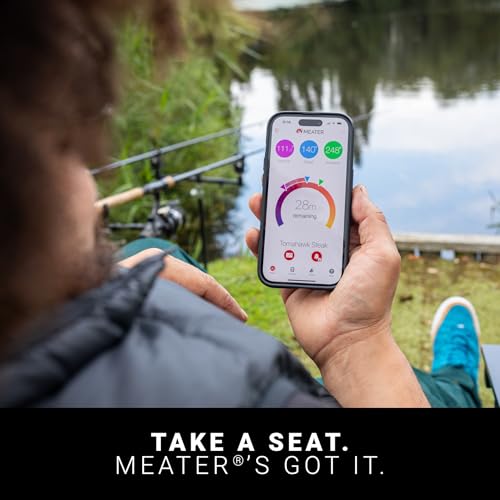 MEATER Plus Smart Meat Thermometer, Walnut, Bluetooth, 165ft, Grill & Oven - color: Walnut