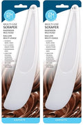 R&M International 4203 Baking Spatula Scraper, 10.75" Long, White (Pack of 2) - size: 10.75" Long (Pack of 2)