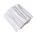 Tangyinrd 500 Pcs 5" White Paper Twist Ties Reusable Bread Ties, for Party Cello Candy Bread Coffee Bags Cake Pops - color: White