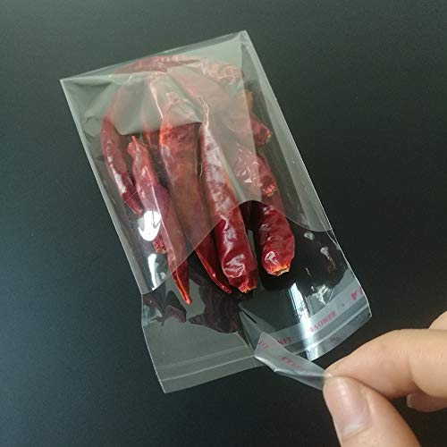200pcs 3"x4" Clear Resealable Cellophane Bag Self Adhesive Seal - size: 3x4 Inch (Pack of 200)