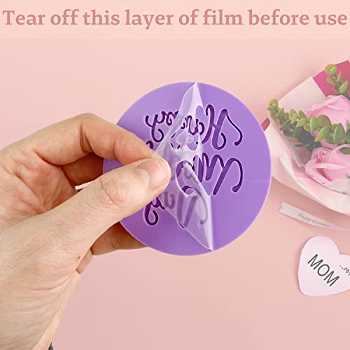 Mother's Day Fondant Embosser "Happy Mother's Day" Shape 3D Dented Design - style: Mother's Day-125