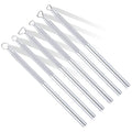 Glamorway Pottery Tools, 6-Piece Clay Sculpting Tools Set with Mini Aluminum Ribbon Loop Cutters for Carving, Trimming and Detail Work