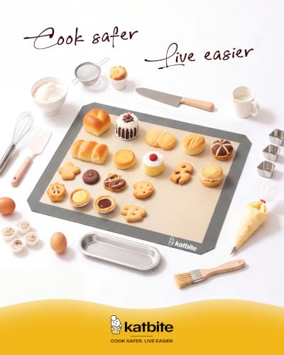Katbite Silicone Baking Mat Set of 3 Grey - color: Gray 3 Pack