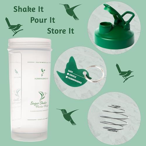 No Boil Hummingbird Nectar Maker & Oriole Food Mixer, 34oz Pitcher