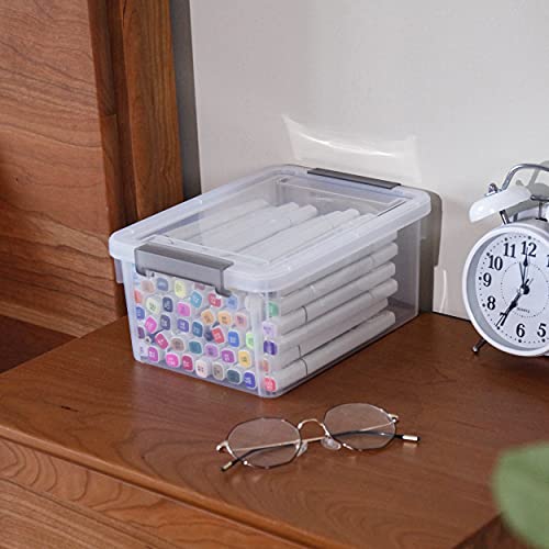 8Packs 3.2Qt Small Clear Storage Bins with Lids, Plastic (Pack of 2) - size: 3.2 QT (Pack of 2), style: (8 Pack)