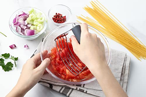 Spring Chef Large Dough Blender For Baking - Durable Pastry Blender - Gray - color: Gray, size: 4" Large