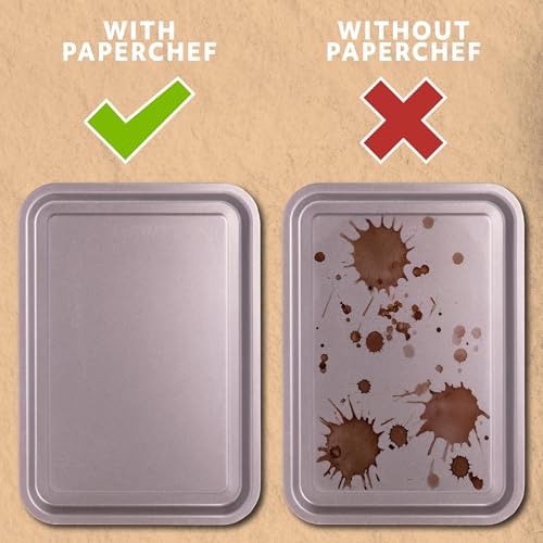 PaperChef Culinary Parchment Non-Stick Pre-cut Sheets 15x16.5", 24-ct - size: Pre-cut 41 sq ft (Pack of 1)