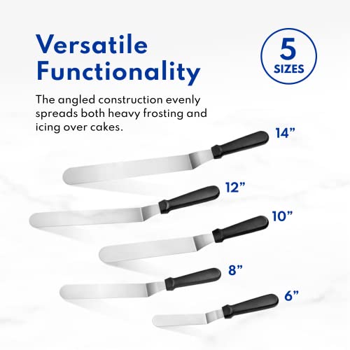 New Star Foodservice Angled Icing Spatula, 8 Inch Blade, 13 Inch Overall - size: 8-Inch Angled