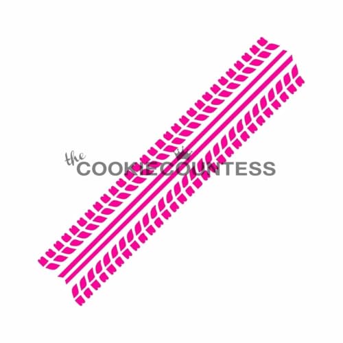 The Cookie Countess Tire Tracks Stencil
