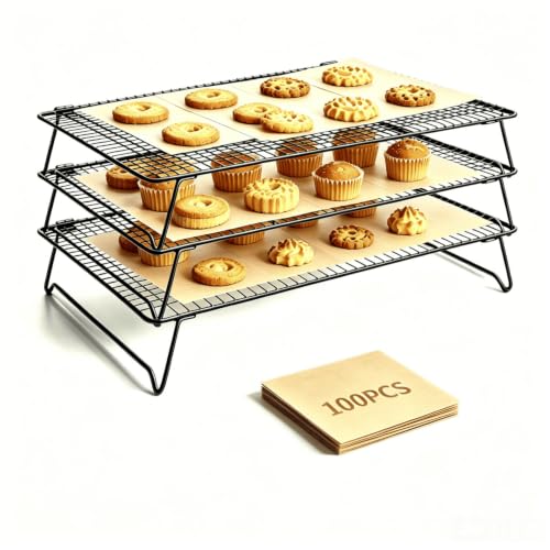 Lanxiu Cooling Racks for Cooking and Baking, 3 Tier Baking Racks Cooling