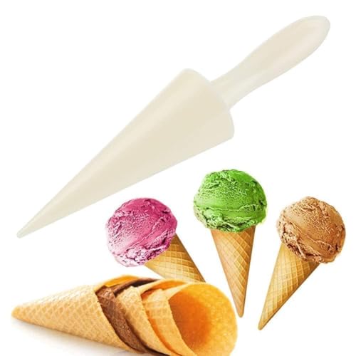 4Pcs Cone Roller Pizzelle Roller, Krumkake Cone Ice Cream Cone Mold Roller Pizzelle Roller Cone Pastry Ice Cream Cone Mold Mini Waffle Cones Pastry Decorating Baking Tool