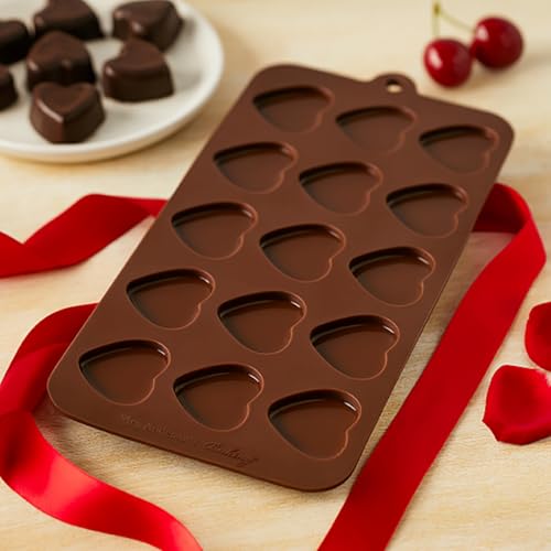 Mrs. Anderson’s Baking Chocolate Mold, European-Grade Silicone, Hearts - style: Hearts