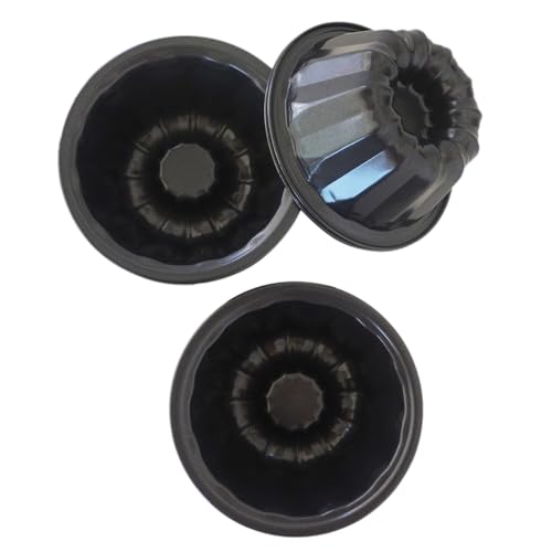 4 Inch Mini Fluted Cake Pan, Carbon Steel Round Cake Mold, 8 Pack