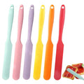 6 Pack Silicone Jar Spatula Small Silicone Spatulas Mini Jar Scraper for Peanut Butter, Mayo, Jams Flexible Kitchen & Baking Tools - color: 6 Full Colors