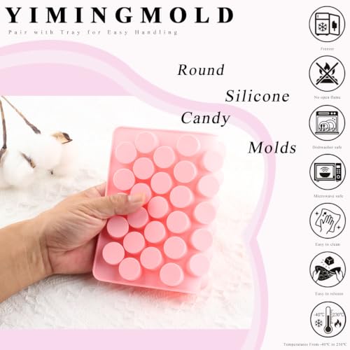 Round Silicone Candy Molds Set Of 2 - color: B