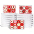 50 Pack 9.5x6x1.25 Inch Cookie Boxes with Window Bakery Boxes