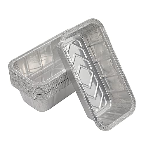 Waytiffer Loaf Pans [25 Pack] 2Lb Heavy Duty Disposable Aluminum Foil Premium Bread Tins Standard Size - 8.5" X 4.5" X 2.5" Perfect for Homemade Cakes & Breads - size: 25 PACK