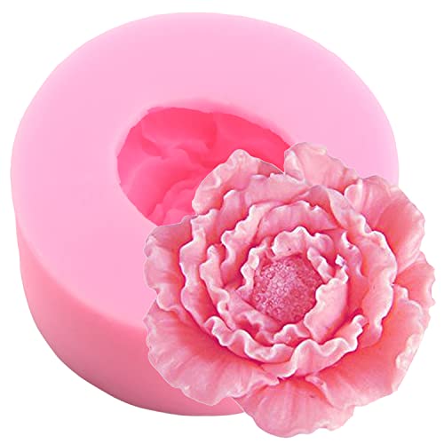 ZiXiang Peony Flower Silicone Molds Flower Fondant Mold Set of 2 - color: Style E