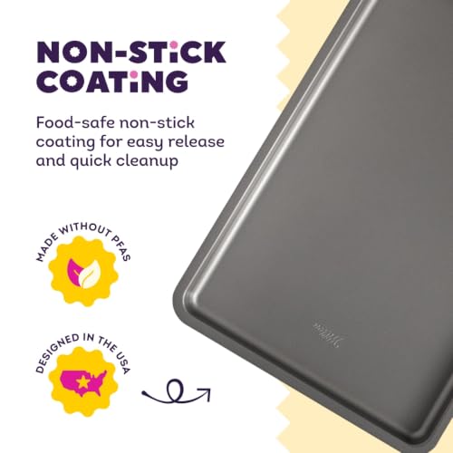Wilton Silver Non-Stick Baking Sheet, Made Without PFAS, 15.25 x 10.25 in. - size: 15.25 x 10.25 IN