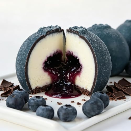 6-Cavity Blueberry Silicone Mold for Chocolate Desserts - color: White(6-Cavity blueberry)