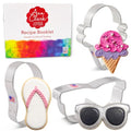 Ann Clark Summer Fun Cookie Cutters Set of 3, Made in USA - style: 3-Pc. Summer