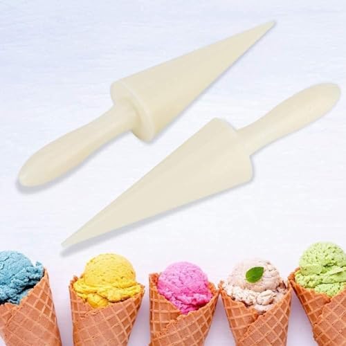 4Pcs Cone Roller Pizzelle Roller, Krumkake Cone Ice Cream Cone Mold Roller Pizzelle Roller Cone Pastry Ice Cream Cone Mold Mini Waffle Cones Pastry Decorating Baking Tool