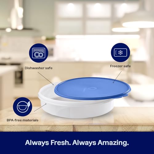 Tupperware Freeze & Go Round Container, Freezer Safe, Dishwasher Safe and BPA Free Container (4L/16.9 Cups)