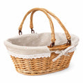 Handwoven Wicker Bread Basket with Handles,12.6in Bread Baskets for Serving Sourdough Proofing with Removable Liner,for Kitchen Counter,Picnic Basket,Easter Basket,and Fruits Vegetable Storage - size: samll
