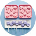 2PCS Silicone Lollipop Mold For Kids,Animal Candy Sucker Mold (2pcs Animal) - color: 2pcs Animal