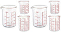 Ackers High Borosilicate Glass Measuring Cup Set with Pour Spout,60ml(2OZ),120ml(4OZ), 250ml(8OZ) Glass Measuring Beaker for Kitchen or Restaurant, Easy to Read (Pack of 2) - size: 60ml/120ml/250ml Measuring Cup Set (Pack of 2)
