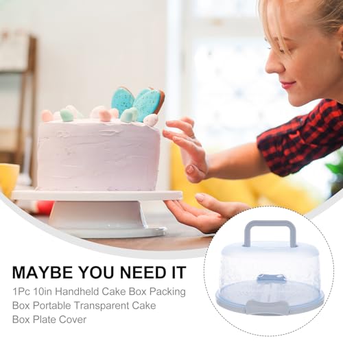 Portable Buckle Cake Box with Handle .82 X 9.82 X 5.11 in