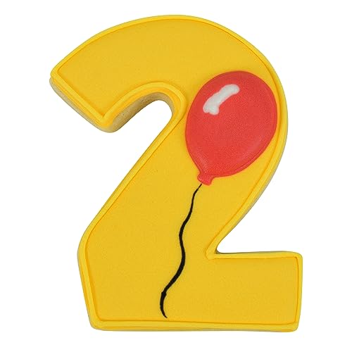 R&M Number 9-Piece Color Cookie Cutter Set 3" – Numbers 0-9 Polyresin Coated Baking Tool for Cookies, Fondant & Crafts - style: Numbers