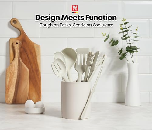 Wagensteiger Light Gray Cooking Brush: Heat Resistant Food Grade Silicone, Non-stick Cookware Safe, Silicone Pastry & basting Brush, Flexible Bristle Design (10.63inch x 1.97inch) - size: 10.63inch x 1.97inch