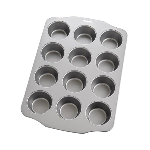 Mrs. Anderson's Baking 12-Cup Muffin Pan, Carbon Steel with Non-Stick Coating, PFOA Free, 14-Inches x 10.5-Inches - style: Standard, 12-Cup