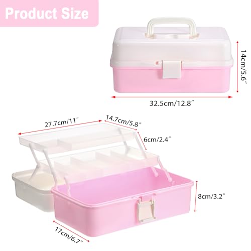 Cake Decorating Tools Storage Case, 3 Layer Craft Organizer Box