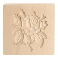 HARFINGTON Wooden Cookie Mould 3.94" x 3.94" Wooden Cookie Biscuit Mould Green Rose Carved Baking Cookie Tool Biscuit Press Stamp - style: Green Rose