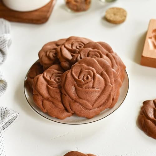 Carved Wooden Gingerbread Cookie Mold,3D Wooden Baking Mold Cookie Biscuit Press Stamp Molds,Cookie Cutter,Cookie Stamp,DIY Biscuit Stamp Mould for Halloween Thanksgiving Christmas(Violet) - color: 1# -Violet-Small