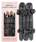 Midi Satin Heatless Curls Overnight Curling Rod Set - color: MIDI Onyx