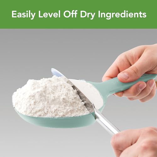 Tovolo Scoop and Sift 1 Cup Flour Sifter for Baking, Blue Haze - color: Blue Haze