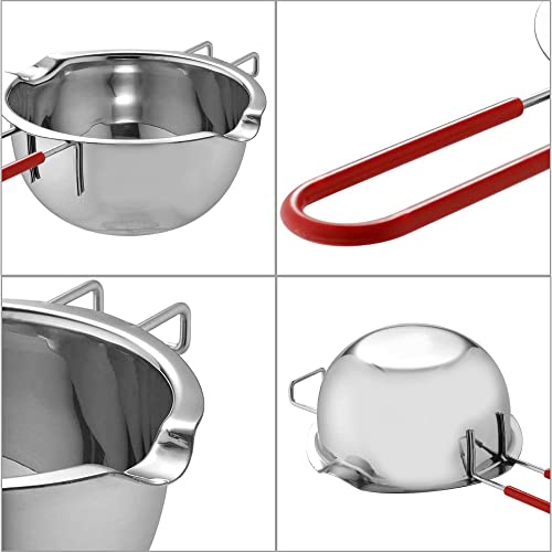 Stainless Steel Double Boiler Melting Pot, Double Boilers for Stove Top - size: 450ML+900ML