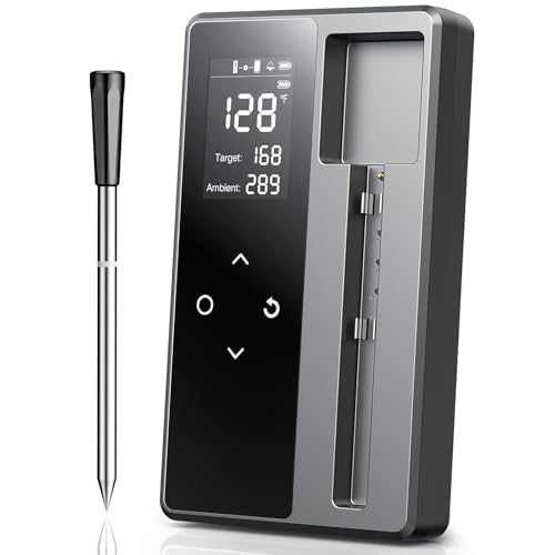 Wireless Meat Thermometer Digital, Smart Bluetooth Instant Read, Grey - color: Matte Ash