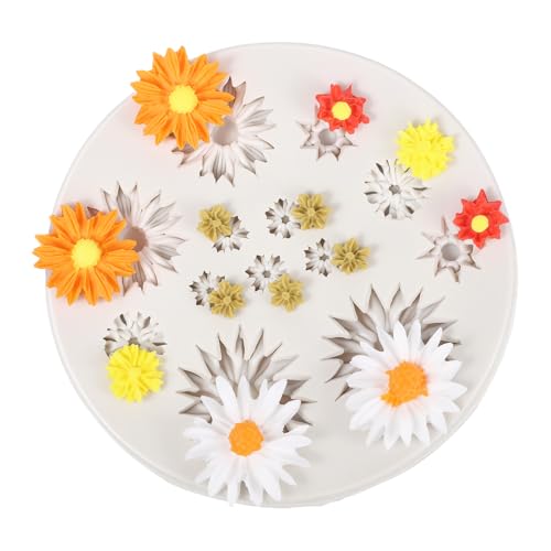 Silicone Mold for Clay, Daisy Flower Molds Polymer Clay Mold