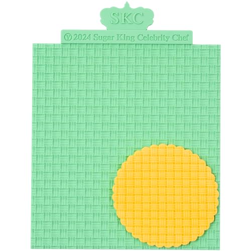 KALAIEN 1 PcsSweater Texture Fondant Impression Mats(Style 2) - color: Style 2